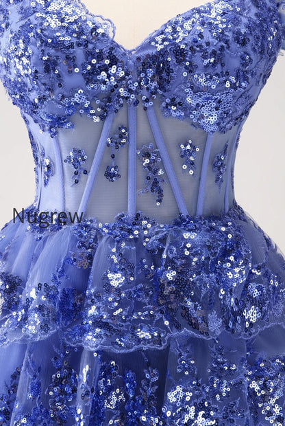 sparkly-golden-corset-tiered-lace-a-line-short-homecoming-dress