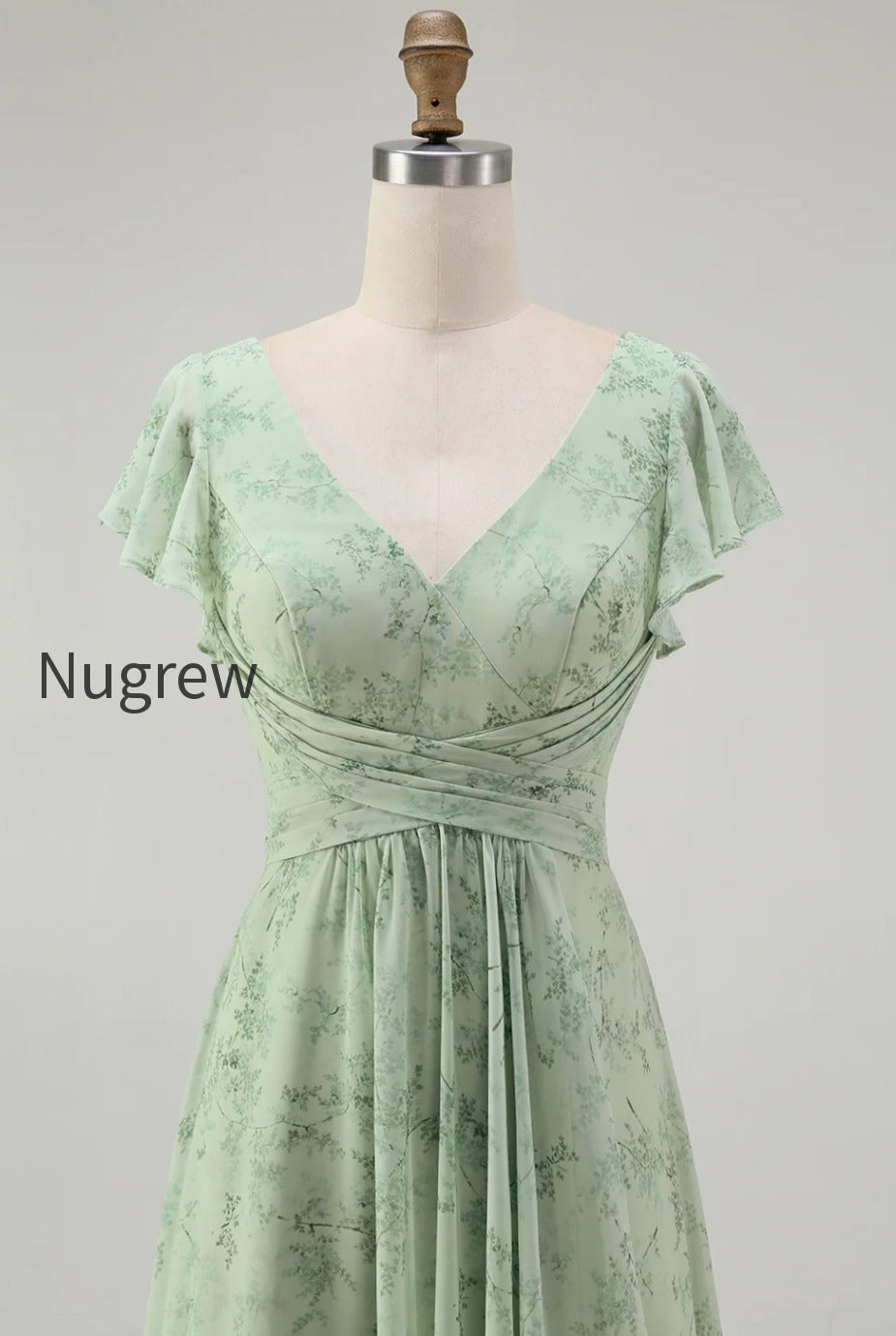 blue-chiffon-floral-a-line-v-neck-long-wedding-guest-dress-with-sleeves