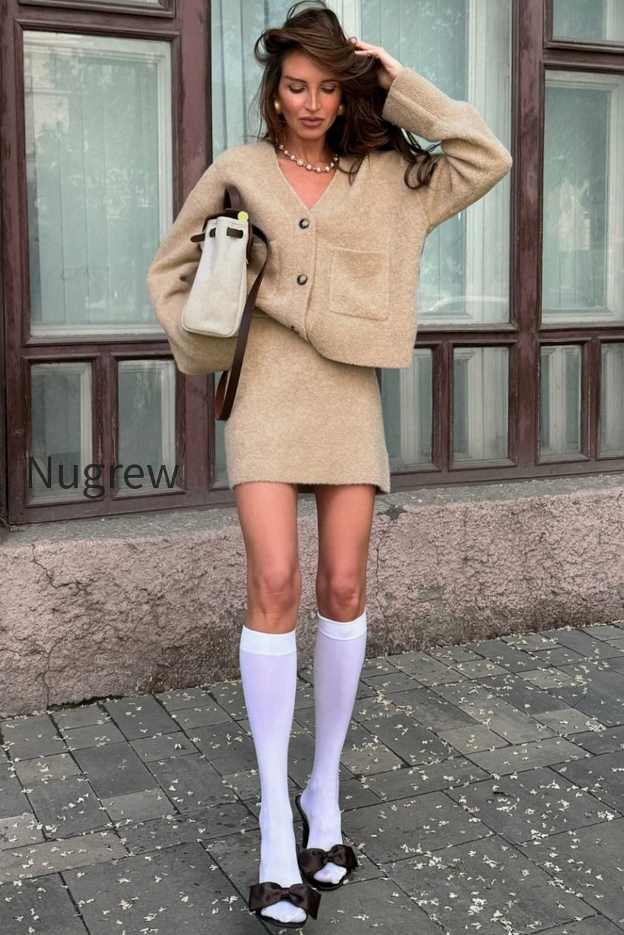 tweed-solid-cardigan-skirt-set-chic-two-piece-set