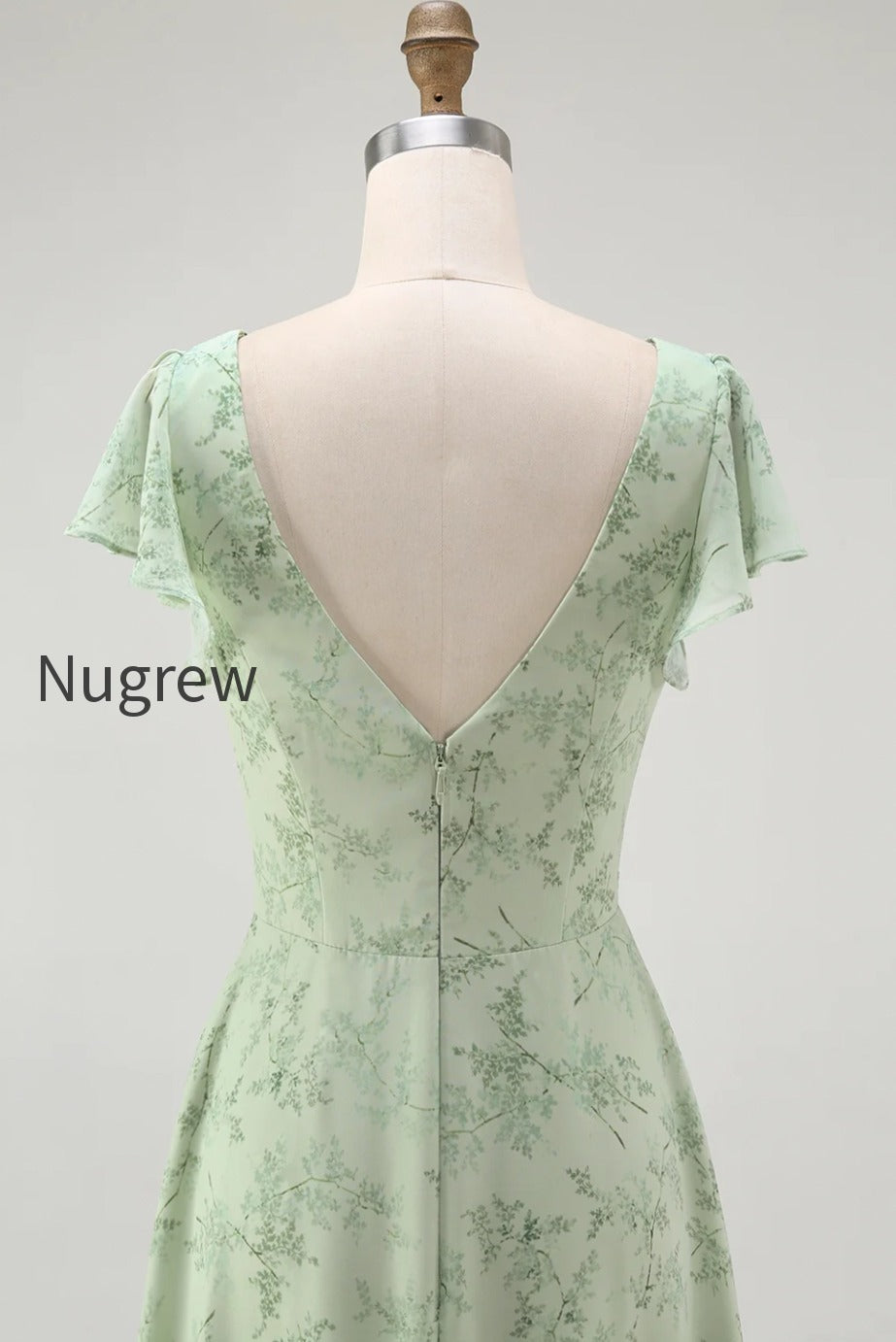 blue-chiffon-floral-a-line-v-neck-long-wedding-guest-dress-with-sleeves