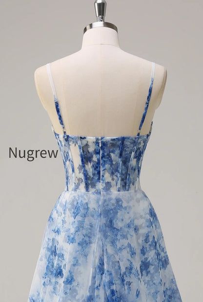 white-blue-flower-spaghetti-straps-corset-long-prom-dress-with-slit
