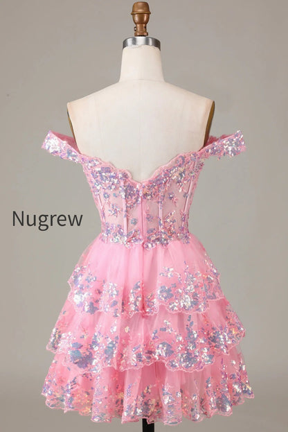 sparkly-golden-corset-tiered-lace-a-line-short-homecoming-dress