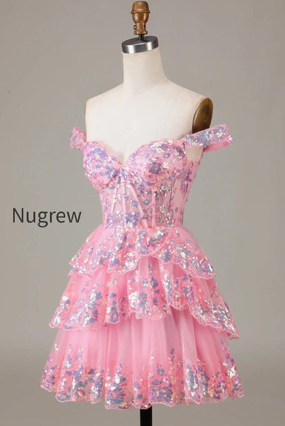 sparkly-golden-corset-tiered-lace-a-line-short-homecoming-dress