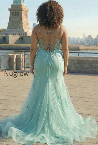 sparkly-blue-mermaid-long-prom-dress-with-3d-flowers